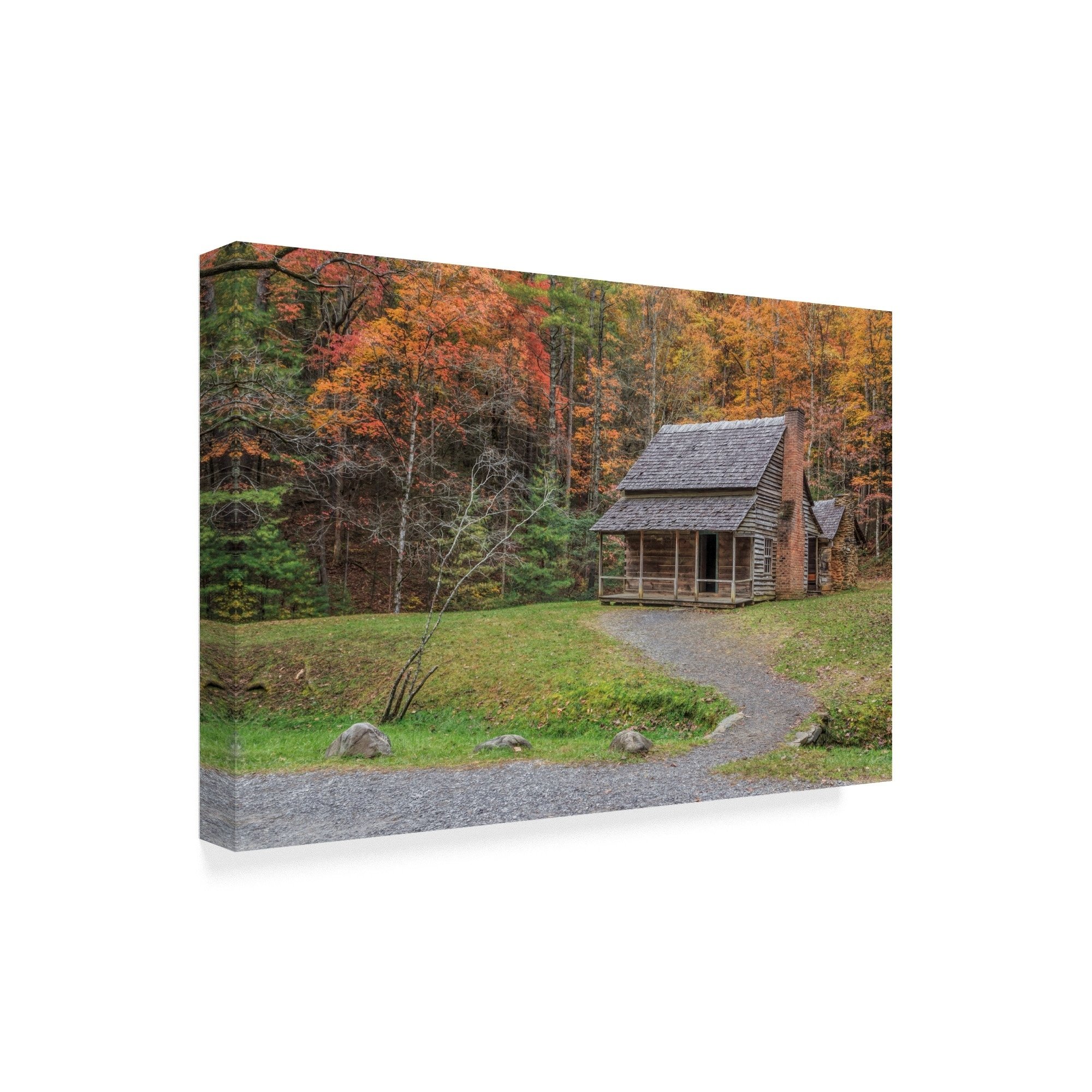 Trademark Fine Art 'Smokies Cabin' Canvas Art by Galloimages Online