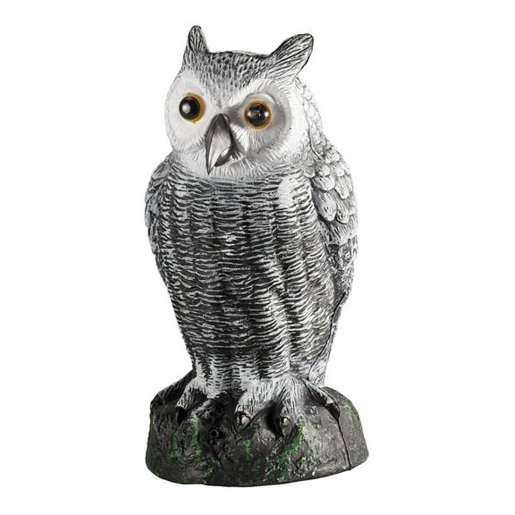 10.5" Sensor Owl Garden Statue, Weatherproof