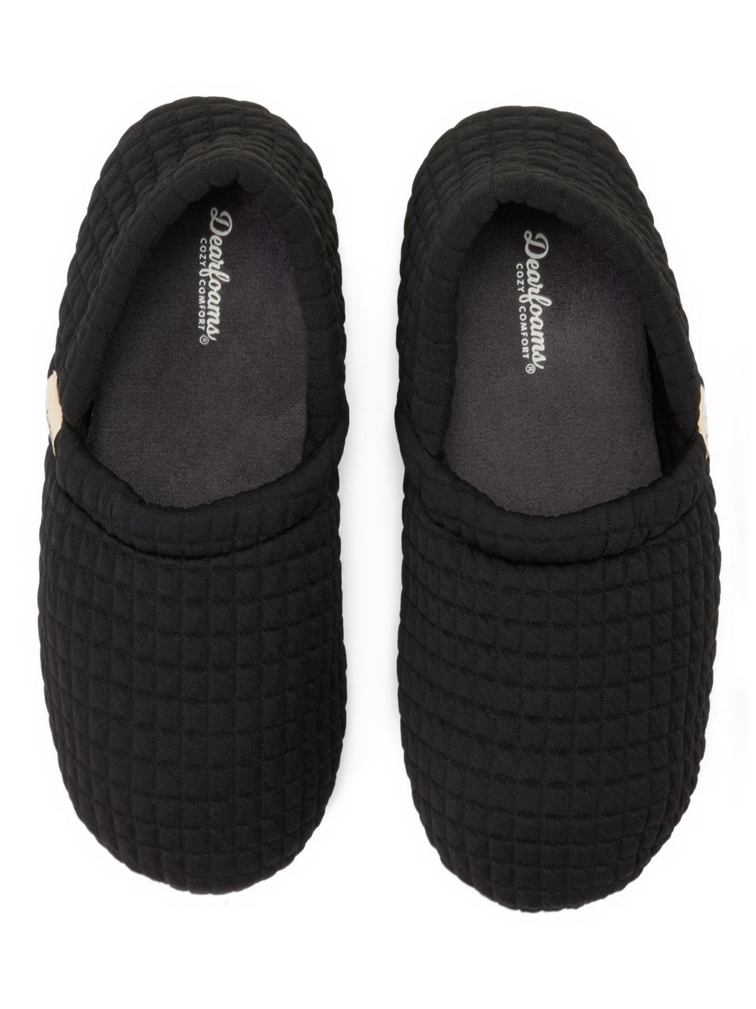 Dearfoams Cozy Comfort Men's Travel Jersey Knit Slipper Socks