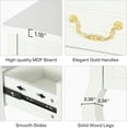 thumbnail image 5 of Tribesigns Vanity Desk with Drawers, 47" White Vintage Makeup Vanity Table for Bedroom, Wooden Antique Dressing Table for Women, Girls (Without Mirror, Stool), 5 of 5
