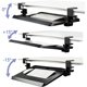 thumbnail image 2 of Kantek Clamp On Under Desk Ergonomic Computer Keyboard Tray Holder, Adjustable Tray Slides Out With Tilt Control, Easy Mounting, 20" X 11.5", Black, 2 of 5
