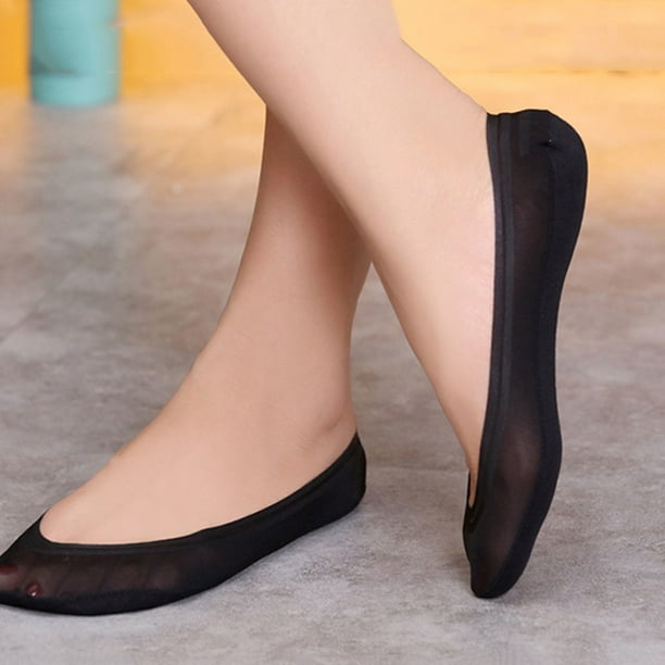 Women Summer Invisible Footsies Shoe Liner Trainer Ballerina Socks Thin 10  Pairs