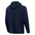 thumbnail image 3 of Men's Antigua Heather Navy Los Angeles Angels Spikes Stars and Stripes Team Logo Quarter-Zip Pullover Hoodie, 3 of 3