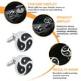 thumbnail image 3 of MasteelfCA 1 Paire de Boutons de Manchette Style Chinois en Alliage, 3 of 7