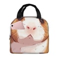 thumbnail image 1 of Easygdp Cartoon Guinea Pig Bolsa Térmica Premium - Tela Oxford Impermeable, Gran Capacidad, Bolsillo Frontal, Unisex para Trabajo, Escuela, Actividades al Aire Libre y Picnics, 1 of 8