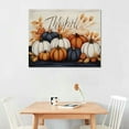 thumbnail image 2 of ERAPDAUR  Autumn Farm Pumpkin Harvest with Thankful Phrase Wall Plaque Art  16x12in, 2 of 6