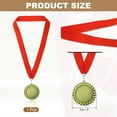 thumbnail image 2 of Uxcell Award Medal, Prize Winner Medal with Red Neck Ribbon Medal for Sport Gold, 2 of 7