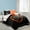 Black_Orange, variant on Lush Decor Basketball Reversible Oversized Comforter Set - Black and Orange - 5 Piece Kids Bedding Set, Full / Queen
