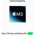 thumbnail image 4 of Pre-Owned 13-inch MacBook Air: Apple M3 chip with 8-core CPU and 10-core GPU, 8GB, 512GB SSD - Midnight, 4 of 5