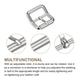 thumbnail image 3 of Uxcell 5Pack 0.94" Single Prong Belt Buckle Square Center Bar Buckles for Leather Craft, Silver, 3 of 7