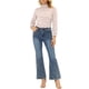 thumbnail image 2 of Blusa floral de manga larga con cuello fruncido y volantes para mujer INSPIRE CHIC XL Rosa, 2 of 6