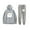 Grey, variant on SMii7Y Hoodie Jogger Pant 2 Piece Suit Fashion Sweatshirt&Trousers 2 Pieces Sets