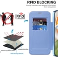 thumbnail image 4 of Dteck Magnetic for Google Pixel 9 Pro XL Case 2024, Compatible with MagSafe, Full Body Flip Folio Wallet Case with FID Blocking Card Slot, Anti-Scratch Clear Back Cover for Pixel 9 Pro XL,Blue, 4 of 6