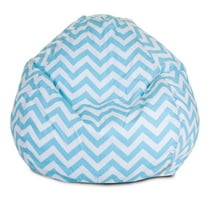 Majestic Home Goods Chevron Cotton Large Classic Bean Bag Chair, Multiple Colors