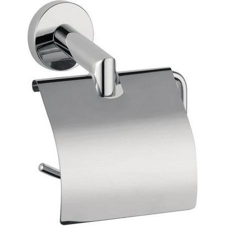 Hilton Wall Toilet Paper Holder With Lid Cover Tissue Roll Dispenser Hilton Wall Toilet Paper Holder With Lid Cover Tissue Roll Dispenser Chrome