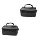 thumbnail image 3 of Billuyoard Negro Manténgase preparado para cualquier ocasión con una lonchera aislada Bolsa térmica para refrigerador portátil Negro espacioso Negro 30×20×10cm 2Conjunto, 3 of 6