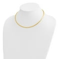 thumbnail image 3 of Primal Gold 14 Karat Yellow Gold 3mm Domed Omega Necklace, 3 of 4