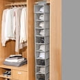 thumbnail image 3 of 10-Shelf Hanging Closet Organizers and Storage Anti Fall Out Design Hanging Clothes Organizer for Clothing, Sweaters, Di, 3 of 20