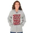 thumbnail image 3 of Work Play Hard Mantra Motto Workout Zip Up Hoodie Men's Women's Brisco Brands M, 3 of 6