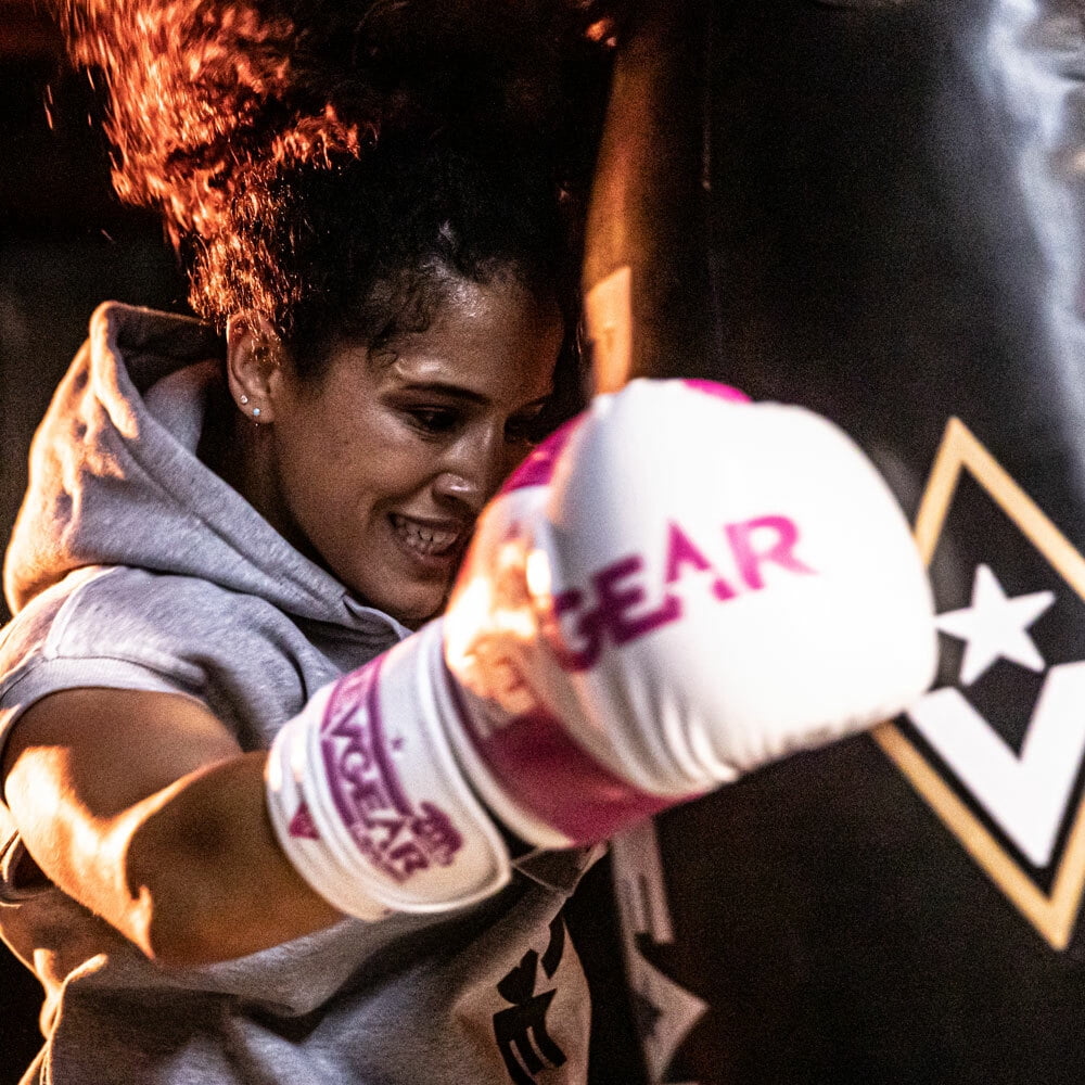 Pinnacle P4 Boxing Glove - Black/Pink
