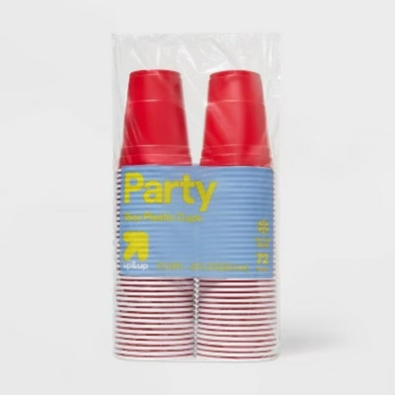 Disposable Red Plastic Cups -