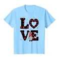 thumbnail image 4 of felwors Valentines Day Cute Love Heart Gnome Pink Women Girls Premium Tri-Blend T-Shirt(Blue, M), 4 of 7