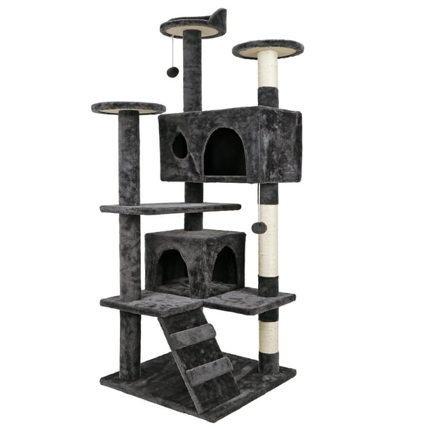 Is responsible for this page. zenstyle 53 in cat tree condo scratching post tower dark gray