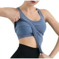 thumbnail image 4 of FAIWAD Womens Ribbed Workout Tank Tops with Built in Bra Sleeveless Summer Tight Basic Athletic Cami Tops, 4 of 4