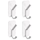 thumbnail image 1 of Ganchos adhesivos para toallas para colgar – Ganchos de pared impermeables de aluminio negro mate con cintas adhesivas fuertes – Ganchos para baño, dormitorio, cocina – Paquete de 4, 1 of 6