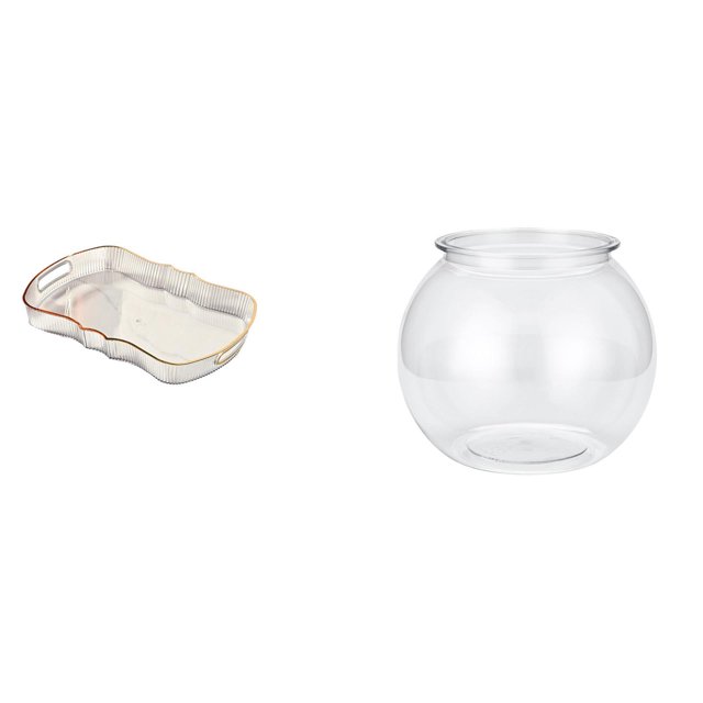 Bandeja de almacenamiento,Bandeja rectangular para servir,bandeja para postres y frutas de cocina,Bandeja decorativa organizadora multifunción para el hogar,Acuario de escritorio,Pecera