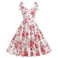 thumbnail image 1 of Drppepioner Robes Femmes Été Robe Parent-Enfant Style Floral avec Nœud Camisole Blanche 4(S), 1 of 2