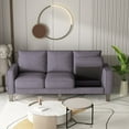thumbnail image 6 of Gzxs 2Pcs/Set Modern Sofa Couch Set, Fabric Loveseat & 3-Seat Long Sofa, Dark Gray, 6 of 6