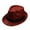 Red, variant on Men And Women Jazz Hat Solid British Sun Travel Headwear Classic Fedora Outdoor Summer Accessory Red One Size