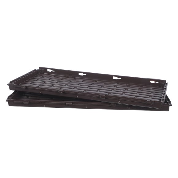 Houderco 2Ud Paneles Para Caja De Jardinería Durable Con Bordes Suaves Color Café