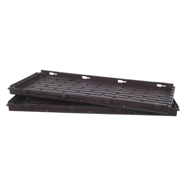 Houderco 2Ud Paneles Para Caja De Jardinería Durable Con Bordes Suaves Color Café
