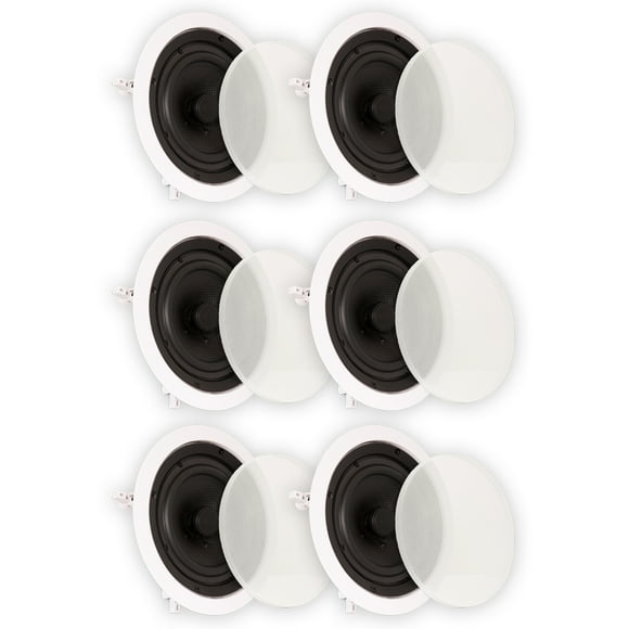 Theater Solutions TS65C Flush Mount Speakers with 6.5" Woofers Ceiling 3 Pairs