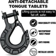 thumbnail image 5 of LADYGYM 1/4" Forged Alloy Steel Clevis Slip Hook with Safety Latch, Heavy Duty Winch Hook 11900Lbs Load Capacity for Truck Trailer Tow Chain Winch Cable Ropes (Matte Black), 5 of 7
