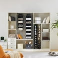 thumbnail image 2 of YOUDENOVA Hanging Closet Organizer, 6-Shelf Cloth Hanging Storage with Side Pockets,Black, 2 of 9
