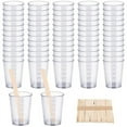 thumbnail image 1 of Kit de 90 Vasos Mezcladores de Epoxi, 40 Vasos Graduados, Vasos de Escala Transparente con Paquete de 50 Varillas de Madera para Mezclar, 50 Ml, 1 of 5
