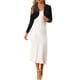 thumbnail image 2 of INSPIRE CHIC Cárdigan Corto de Terciopelo con Cuello de Solapa y Manga Larga Abierto para Mujeres 3XL Negro, 2 of 6