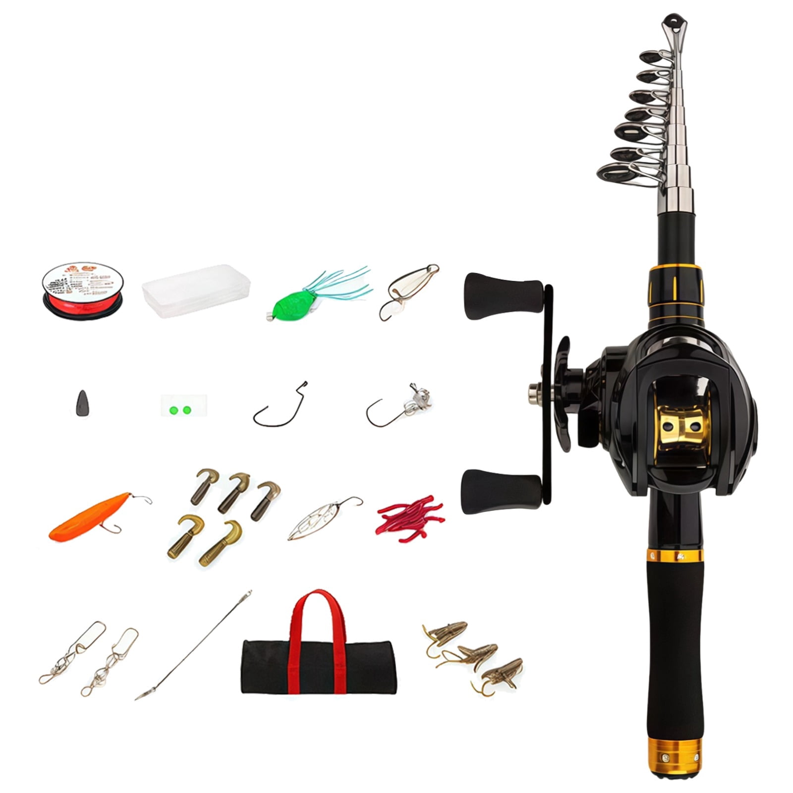 Zebco, Spincast Fishing Combo, Model 202, With Tackle Kit
