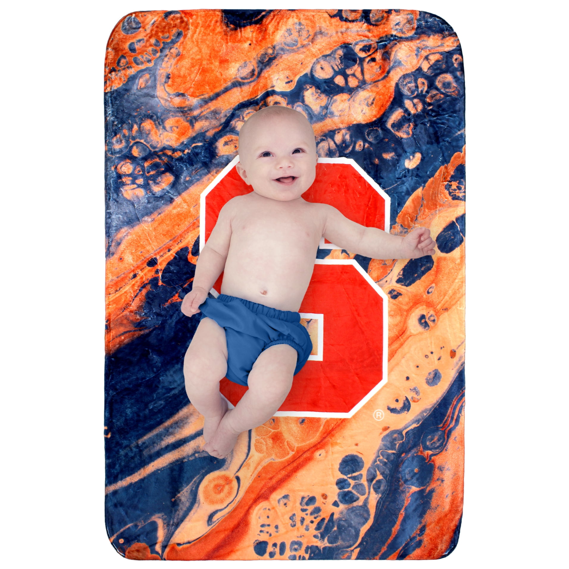 College Covers Syracuse Orange Sublimated Soft Throw Blanket, 30" x 40"