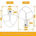 thumbnail image 2 of K5ab K5ss Kitchen Mixer Aid Coated Flat Beater, Replacement For Kitchenaid Mixer W10807813,9707670, 2 of 5