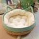 thumbnail image 1 of All-season Cat Bed Cotton Rope Rattan Weaving Pet Nest Cat Claw Grinding Board Comfortable Puppy House Large Dog Bed Pet Supplie ShopWise Round, 1 of 9