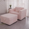 thumbnail image 6 of Modern Minimalist Soft Fabric Single Sofa 44.9" with Hydraulic Lift and Washable Cushions, 6 of 16