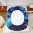 thumbnail image 5 of Feelyou Wildlife Wolf Twin Sheet Sets, Mystic Aurora Galaxy Bedding, 3 Pieces, 5 of 7