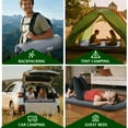 thumbnail image 6 of Memory Foam Sleeping Pad, 3" Thick Insulated Camping Mattress Pad with Pillow, 9.5 R-Value, Inflatable Sleep Mat for Backpacking, Hiking, Car Tent, 6 of 8