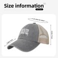 thumbnail image 5 of You Can't Scare Me I Have Two Daughters Funny Dad Mom Hat Denim Hat Mesh Cap, 5 of 6