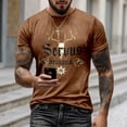 thumbnail image 2 of XIAOCHA Men's Rustic Print T-Shirt Vintage Inspired Casual Everyday Short Sleeve Tees, 2 of 4