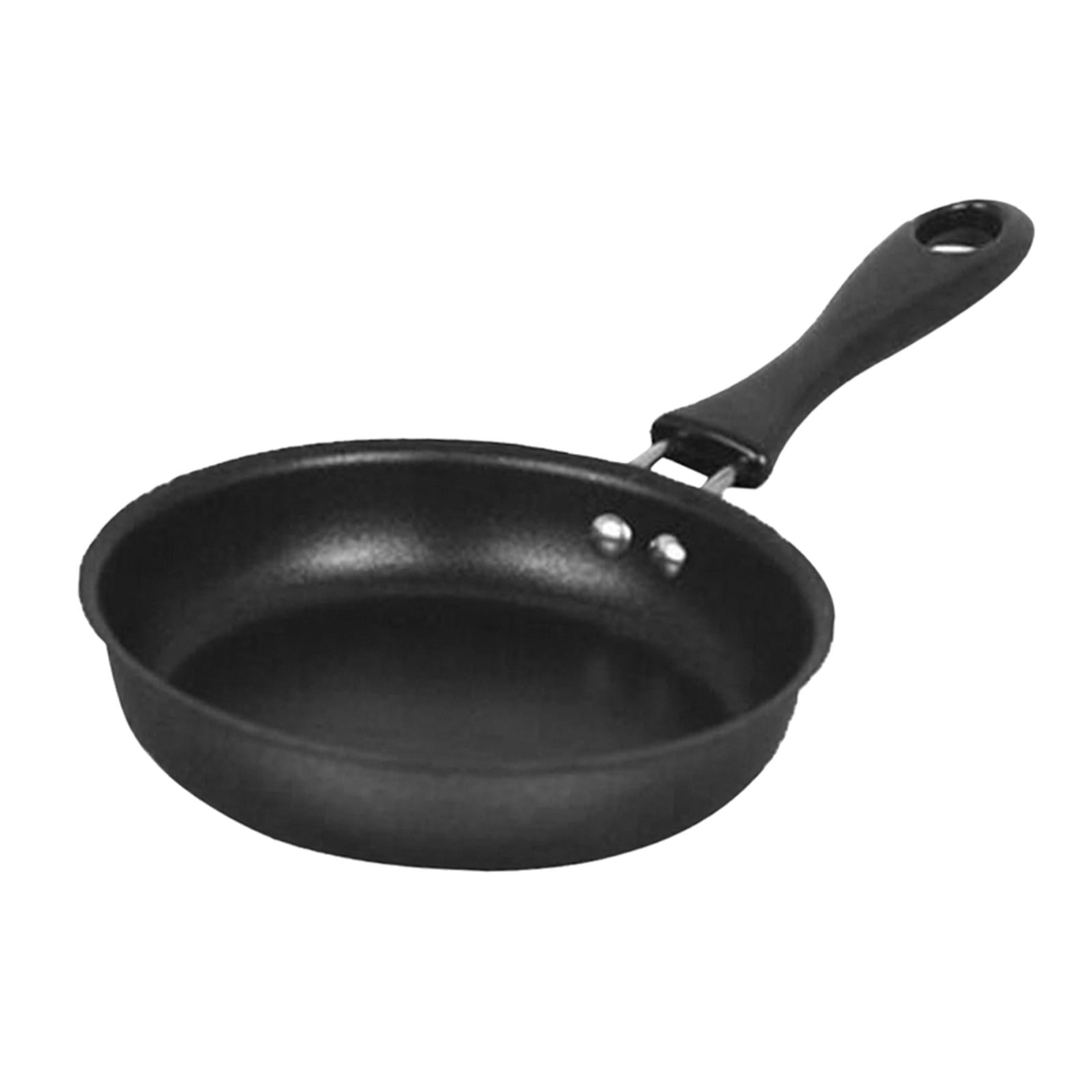 Fiocias 3x Skillet Non Stick Round Pan Iron Coating Omelette Skillet Frying Pan 12cm